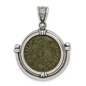New Ancient Coins Sterling Silver and Bronze Pendant